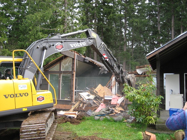 Image result for demolition of brick home